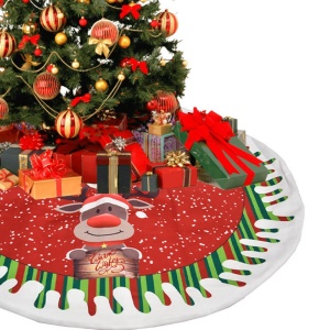 JINMINGGUAN tapis d'arbre de Noël en tissu super doux 78cm