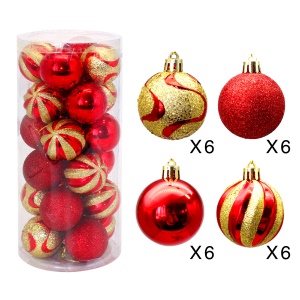 CHANGJIN * Ensemble de boules de Noël 30pcs