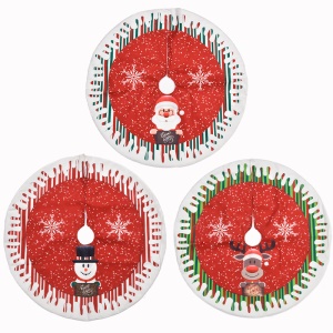 JINMINGGUAN tapis d'arbre de Noël en tissu super doux 78cm
