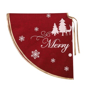 JINMINGGUAN Tapis de sapin de Noël en lin 98cm