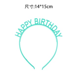 Bandeaux pour cheveux de fête d'anniversaire en plastique multicolore