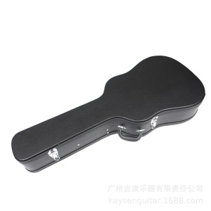 sac en cuir pour guitare folk noir portable