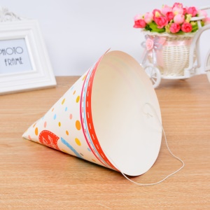 Chapeau fête anniversaire en Carton blanc de haute qualité