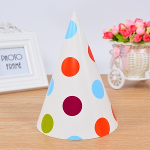 Chapeau fête anniversaire en Carton blanc de haute qualité