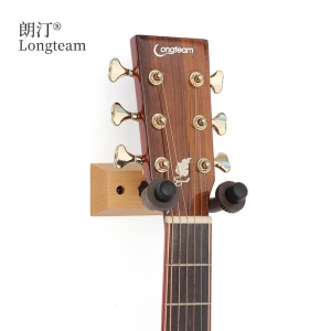 Support d'accrochage mural  avec base en bois  pour guitare