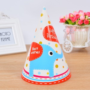 Chapeau fête anniversaire en Carton blanc de haute qualité