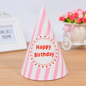 Chapeau fête anniversaire en Carton blanc de haute qualité