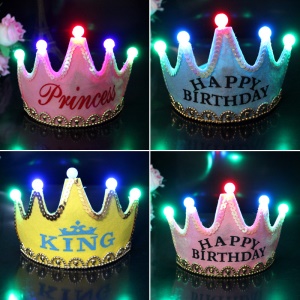 Couronne lumineuse de fête d'anniversaire