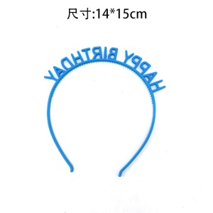Bandeaux pour cheveux de fête d'anniversaire en plastique multicolore