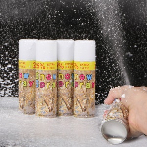 SAFEBET Spray de neige artificielle pour ambiance de noel