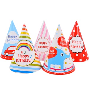 Chapeau fête anniversaire en Carton blanc de haute qualité