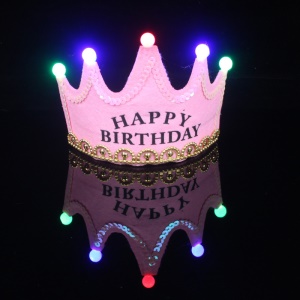 Couronne lumineuse de fête d'anniversaire