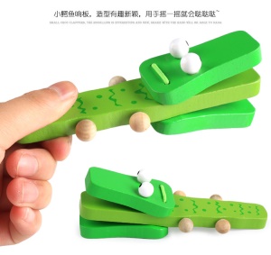 WODI Castagnettes  animaux en bois