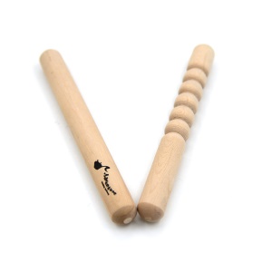 XINLV Baguette de batterie en bois rond couleur