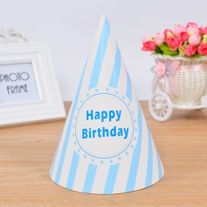 Chapeau fête anniversaire en Carton blanc de haute qualité
