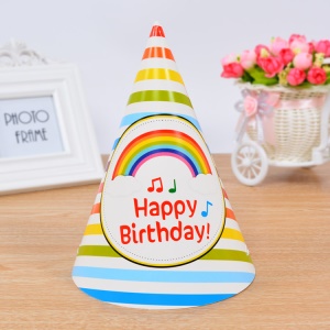 Chapeau fête anniversaire en Carton blanc de haute qualité