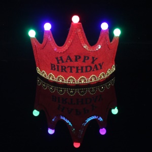Couronne lumineuse de fête d'anniversaire