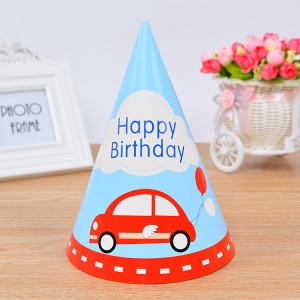 Chapeau fête anniversaire en Carton blanc de haute qualité