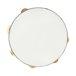 DICHI  Tambourin à 6 cloches  en cuir de vache avec une cloche dorée