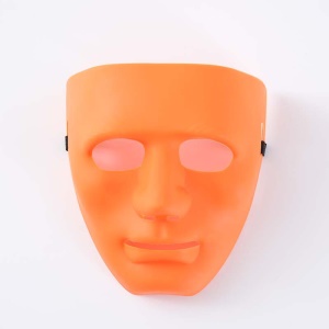 Masque de danse en plastique couleur unie pour Performance
