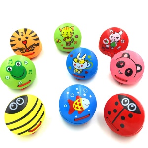 YIXIAO Castagnettes pour enfants animaux rond en bois
