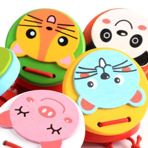 WODI Castagnettes  animaux en bois