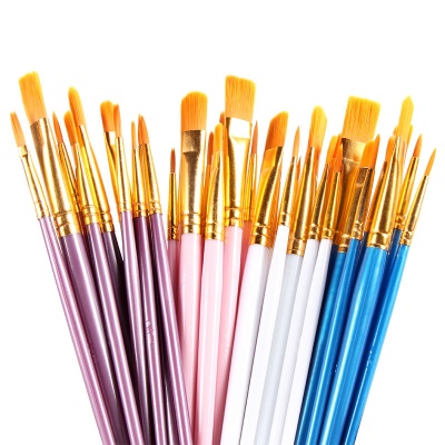 Ensemble de 10 pinceaux de peinture à huile
