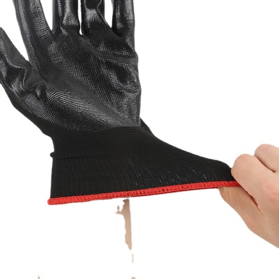 Gants de protection  en caoutchouc au nitrile résistant à l'usure et antidérapant