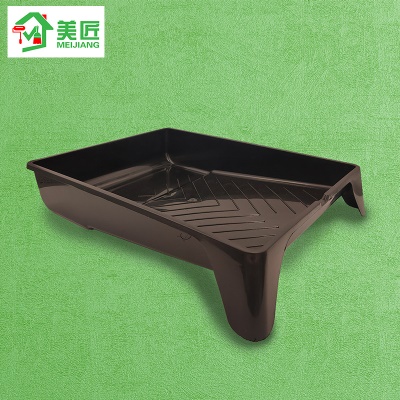Boîte de peinture émulsifiée Plateau plastique grand noir épaissi