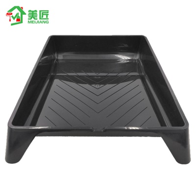 Boîte de peinture émulsifiée Plateau plastique grand noir épaissi