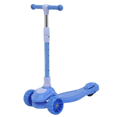 Trotinette pliable à trois roues  avec lumières colorées jouets pour enfants