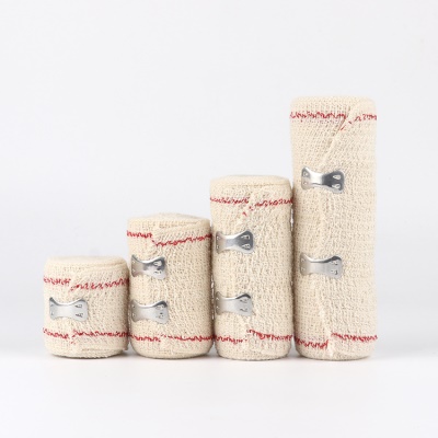 DONGSHENG bandage en coton rouge/bleu ligne ridée