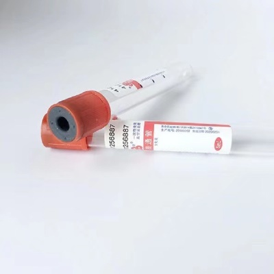 Tube de prélèvement  sanguins sous vide avec anticoagulant à l'héparine jetable