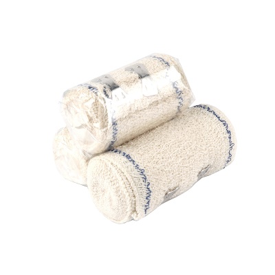DONGSHENG bandage en coton rouge/bleu ligne ridée