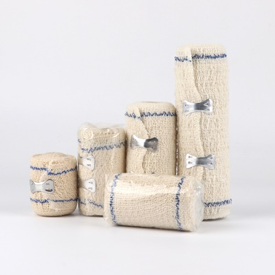 DONGSHENG bandage en coton rouge/bleu ligne ridée