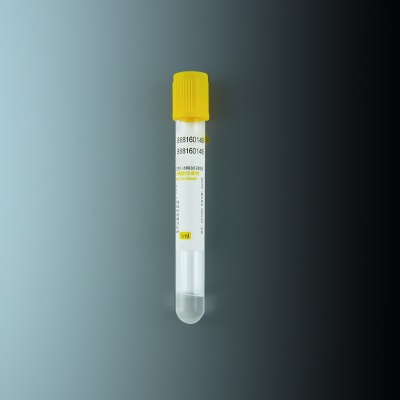 Collecteur de sang sous vide jetable séparateur de gel + procoagulant pour l'analyse biochimique rapide du sérum séparé Verre PET