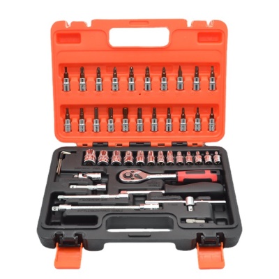 Set de 46 pièces pour outils de réparation automobile SNJUE en acier chrome-vanadium