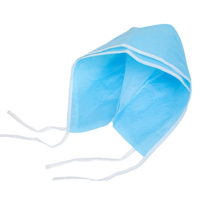 Casquette d'infirmière jetable avec laçage réglable Imperméable à la poussière et respirant