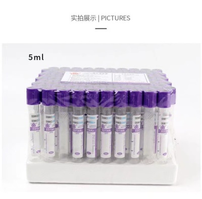 Tube de prélèvement  sanguins sous vide avec anticoagulant à l'héparine jetable