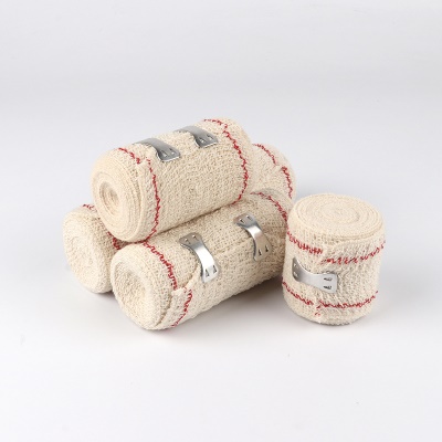 DONGSHENG bandage en coton rouge/bleu ligne ridée