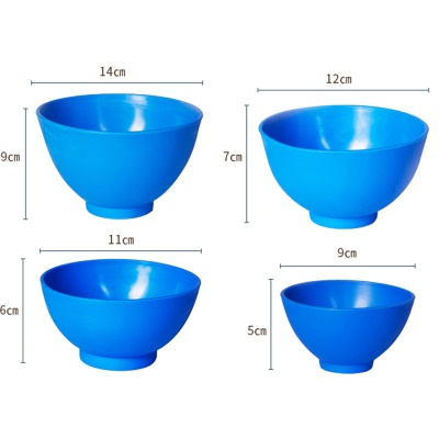 Bol à plâtre jetable bleu
