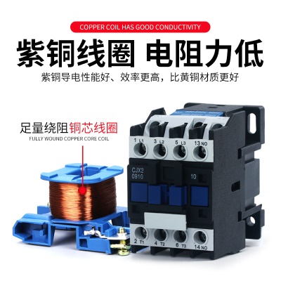 CHKL AC contacteur Silver Dot cuivre bobine Silicon Steel Noyau