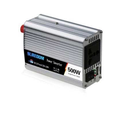 SUREDOM Inverseur de voiture 12v à 220v avec trois  indicateurs de rappel