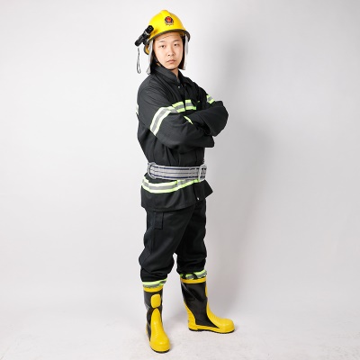 SANQIAN Combinaison de lutte contre l'incendie Set de cinq pièces en polyester-coton ignifuge