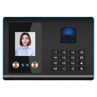 DONGWEI Système de contrôle d'accès avec reconnaissance faciale + empreinte digitale + mot de passe TFT grand écran