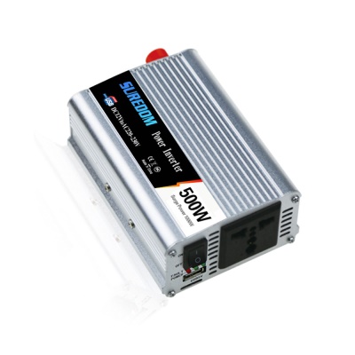 SUREDOM Inverseur de voiture 12v à 220v avec trois  indicateurs de rappel