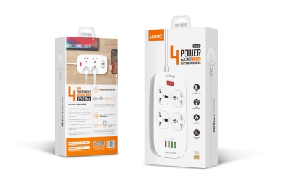 LDNIO Rallonge électrique  Commutateur de bande de remplissage rapide USB (nuancier manquant)