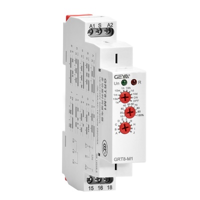 GEYA relais électrique temporisé LED indicateur matériau ignifuge