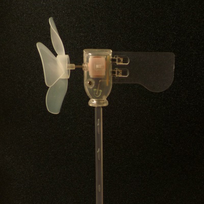 JIABAICHEN petite éolienne LED lumière bleue