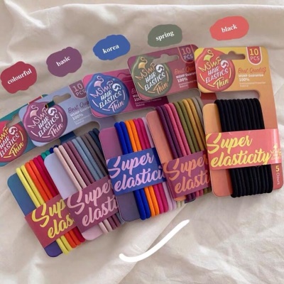 YZ  Frondes élastique pour les cheveux * 10pcs